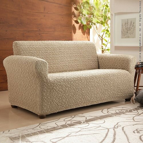 スペイン製 ストレッチフィットソファカバー グラナダ 肘掛け付き・2人掛 ソファカバー 2人掛け 肘付き