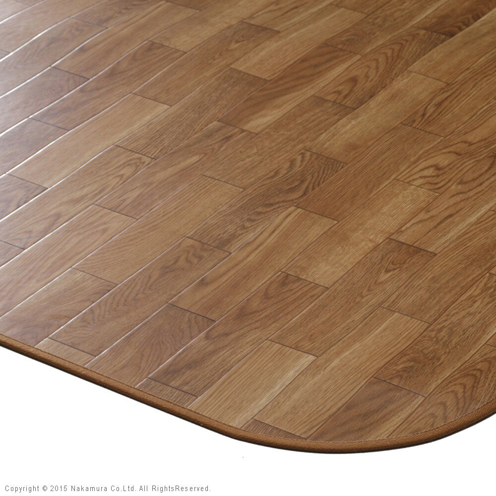 ホットカーペット カバー 防水 木目調ホットカーペット・カバー-ウッディ 1.5畳用（198x140） カバーの..