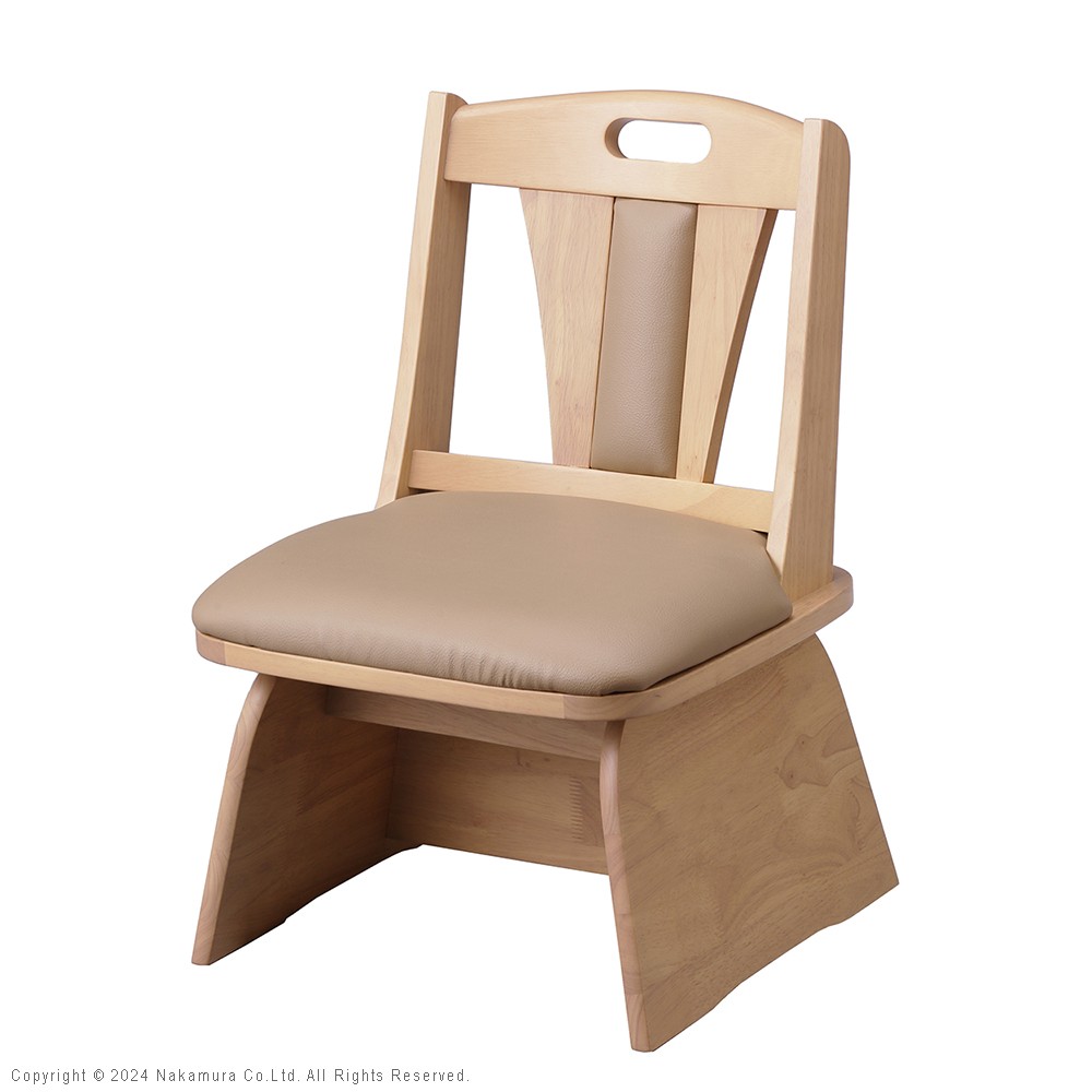 ハイバック回転椅子-ロタチェア プラス SAI 彩 ハイバック回転椅子 椅子 回転 高さ調節機能付き いす イス 肘なし 高さ調整 ダイニングチェア こたつ用 コタツチェア 一人用 風よけ 背もたれ 一人用 レザー 天然木 木製 ブラウン ナチュラル ベージュ 在宅ワーク