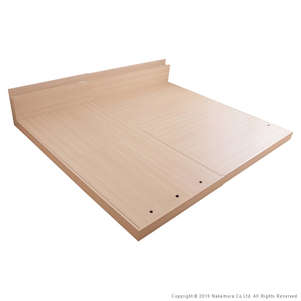 ベッド ロータイプ 連結 家族揃って布団で寝られる連結ローベッド-ファミーユ シングル・ダブルサイズ 同色2台セット ベッドフレームのみ ベッドフレーム ファミリーベッド 連結ファミリー 親子 子供 家族 フロアベッド 木製 宮付き おしゃれ 北欧 コンセント 新生活(3)