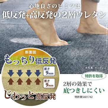 便利雑貨 ラグ 厚手 防音 低反発高反発ミックスフランネルラグマット 190x130cm 長方形 1.5畳 フランネル 極厚 ふわふわ 遮音 カーペット ラグマット 床暖房 ホットカーペット対応 リビング 滑り止め スミノエ ベージュ