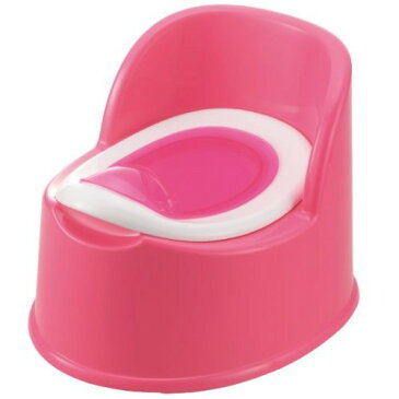 子供用 トイレ 床のキズと滑りを防止するゴム脚付き。 素敵な プチポッティ ピンク(P)