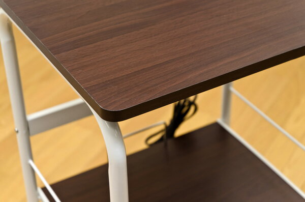 レンジラック キッチン収納 台所収納 レンジ台 家電収納 コンパクトで機能的なレンジ台！ウォールナット