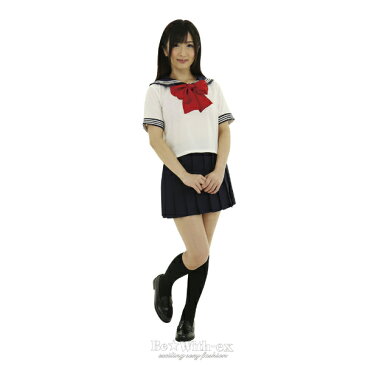 コス！コスチューム！清純派 セーラー服 赤いリボン 女子高 制服 学生服 Mサイズ！sexy costumesハロウィン 仮装 ハロイン halloween costume ハローウィン