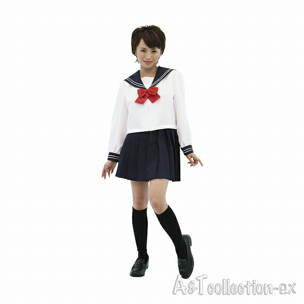 ロリコス 女子中 制服 冬服 セット ブラウス・プリーツスカート・リボン Mサイズハロウィン 仮装 ハロイン halloween costume ハローウィン