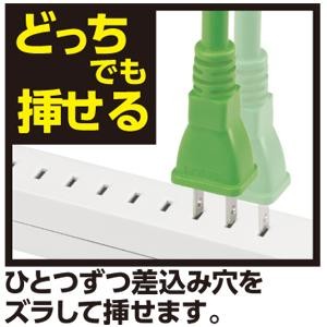 延長コード コンセント 配線 タップ 【配線タップ】詰めてさせる差し込みフリータップ USB付 ホワイト 2.5m