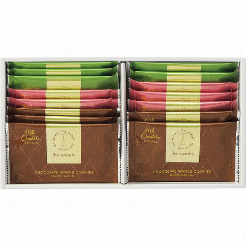 【ブラックフライデー期間 全品ポイント2倍】the sweets チョコワッフルクッキー(15枚)TWC-10 お中元 お歳暮 内祝い メッセージ ギフト 記念...