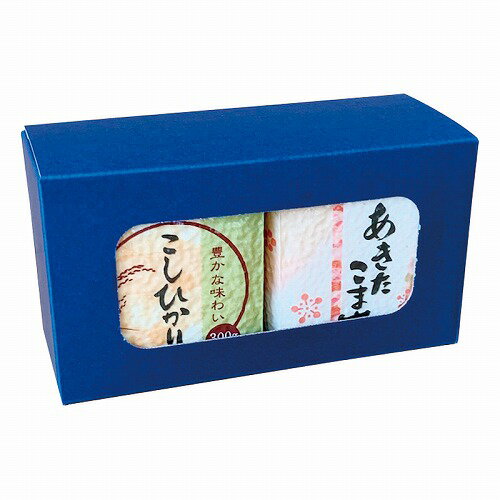 サイズ ハコ　約155×65×85mm SPEC ◆こしひかり（300g）・あきたこまち（300g）×各1 ※ギフト袋をご利用のお客様はご購入お願いします。 卵 乳 小麦 そば えび かに 落花生 - - - − - - − ご利用シーン ...