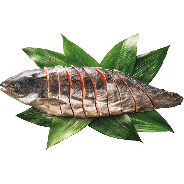 【6/10日限定　ポイント2倍】 佐藤水産　北海道産　銀毛新巻鮭姿切身（半身）【産直】【代引き不可】 ...