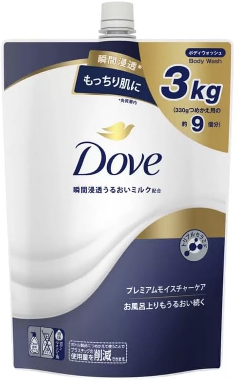 乐天商城 - Dove(ダヴ) ボディウォッシュ プレミアム モイスチャーケア 詰替え用 3kg