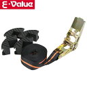E-Value ベルトクランプ ラチェット式 EBC-500 バイス 万力 固定ベルト 木枠固定用 工具