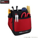 DBLTACT 腰袋 工具差し 2段腰袋 DT-02S-RE ツールケース 収納 工具 作業工具 大工道具 工具袋 赤 レッド(4)