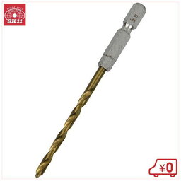 SK11 六角軸Tin鉄ドリル 普通 3.8mm 鉄工ドリルビット [先端工具 鉄工アクセサリー ドリルドライバービット]