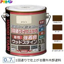 アサヒペン 油性 強着色 ウッドステイン 0.7L ウォルナット チーク マホガニー ゴールデンオーク 屋外用 木材 木部 防虫 防腐 防カビ ウッドデッキ ラティス ガーデン用品 庭 ナチュラル