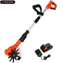 YARDFORCE コードレス除草耕運機 24V 充電式 電動 小型 耕うん機 家庭用 草取り 家庭菜園 畑 ハンディ ヤードフォース LAC25-JP