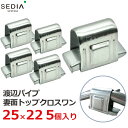 渡辺パイプ SEDIA 妻面トップクロスワン 25×22用 5個入り 25mm×22mm ビニールハウス パイプハウス ジョイント パーツ 部品 金具 留め具 農業資材