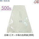 一色本店 ぶどう三角袋(大) 500枚 ぶどう 出荷袋 透明 巨峰 ピオーネ ブドウ用 大房 出荷用 セロハン セロファン 陳列袋 包装 大房品種 K-30