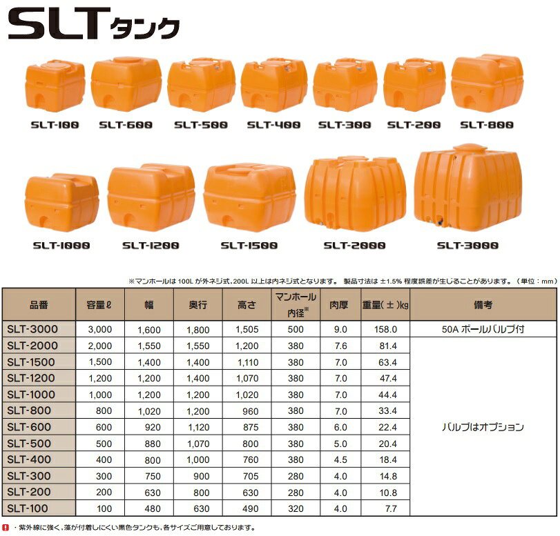 【法人様限定】スイコー ローリータンク 1500L SLT-型 オレンジ/黒 [土木 農業資材 農業用タンク 雨水タンク 貯水タンク 防災 災害]