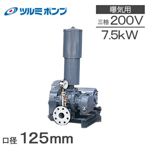 ツルミポンプ ルーツブロワー RSR-125 7.5kw 三相200V 125mm 鶴見ポンプ エアーポンプ ブロアー 曝気ブロワ エアポンプ