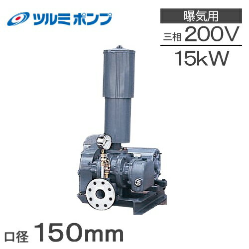 ツルミポンプ ルーツブロワー RSR-150 15kw 三相200V 150mm 鶴見ポンプ エアーポンプ ブロアー 曝気ブロワ エアポンプ