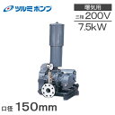 ツルミポンプ ルーツブロワー RSR-150 7.5kw 三相200V 150mm 鶴見ポンプ エアーポンプ ブロアー 曝気ブロワ エアポンプ