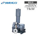 ツルミポンプ ルーツブロワー RSR-100 11kw 三相200V 100mm 鶴見ポンプ エアーポンプ ブロアー 曝気ブロワ エアポンプ