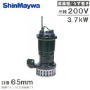 新明和工業 水中ポンプ 汚水 高揚程 排水ポンプ AH801-F65 3.7KW 浄化槽ポンプ 雨水