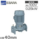 エバラポンプ ラインポンプ 40LPD5.25S 40mm/0.25kw/50HZ/100V 循環ポンプ 給水ポンプ 荏原ポンプ