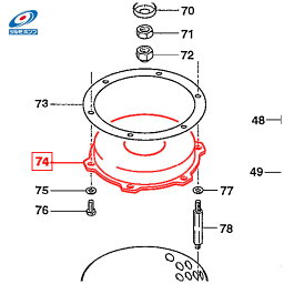 ツルミポンプ ポンプ用 サクションカバー KTZ67.5/KTZ611 鶴見ポンプ 部品 パーツ 水中ポンプ KTZ型