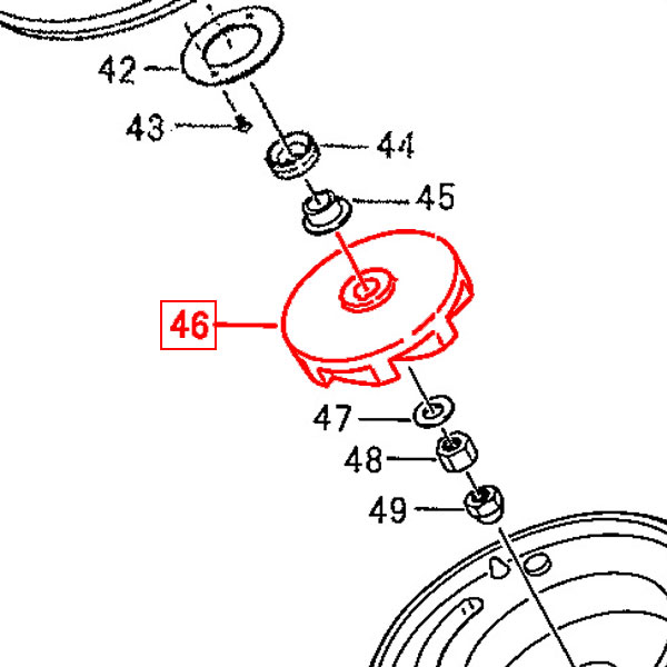 ツルミポンプ KTV2-15用インペラ 羽根車 部品 水中ポンプ 排水ポンプ パーツ