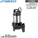 ツルミポンプ 水中ポンプ 高揚程 汚水用 排水ポンプ 65PSF22.2 65mm 2.2kw 200V 浄化槽ポンプ 放流ポンプ 溜水(4)