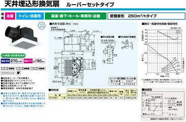 【送料無料】パナソニック 天井埋込型 換気扇 FY-27C8 150mm/270mm 低騒音 [浴室 お風呂 ユニットバス トイレ用 トイレ換気扇 洗面所 居室 ダクト用 事務所 店舗]