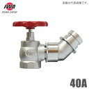 岩崎製作所 町野式 散水栓 バルブ 固定バルブ 40A 45度 口金回転式 高圧1.6MPa 40mm 散水バルブ
