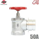 岩崎製作所 消火栓バルブ 50A×90度 認定品 散水栓 散水バルブ 50mm 消防ホース 散水ホース 蛇口 屋外 品評品 検定品