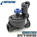 ネタフィム ソレノイド付バルブ 24V DC 直流 3/4インチ径 電磁弁 コントロールバルブ バルブ 部品 交換部品 アクセサリー 灌水 灌漑 農業 71640-007300