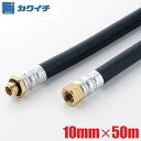 カクイチ 動噴ホース スプレーホース 10mm×50m 5.0MPa パスカル5 金具付き 噴霧器用 高圧ホース 耐圧ホース 高圧洗浄 動力噴霧器 農薬散布