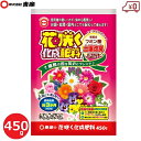 東商 花咲く化成肥料 450g 肥料 追肥 国産 3ヶ月持続 リン酸 カリ マグネシウム 家庭菜園 花壇 寄植え 花 プランター 鉢植え 苗 植え付け ガーデニング