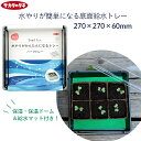 サカタのタネ 育苗トレー 育苗ポット用 底面給水トレー 保湿&保温ドーム付き 27×27×6cm ジフィーポット用 ジフィーストリップ用 ジフィーセブン用 種ま...