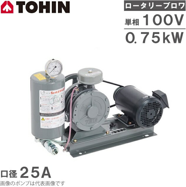 東浜 ロータリーブロワー HC-301H 100V 0.75kW モーター付き/ベルトカバー型 トウヒン 浄化槽 ブロアー エアーポンプ ブロワ