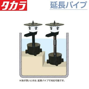 タカラ ウォータークリーナー 池ポンプ のどか ちどりR かじかR TW-571/TW-581用延長パイプ