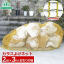 ミツギロン カラスよけ ゴミネット EG-37 2m×3m ごみ捨て場ネット ゴミステーション 猫よけ 鳥よけ グッズ 防鳥ネット 防獣ネット カラス博士のゴミ...