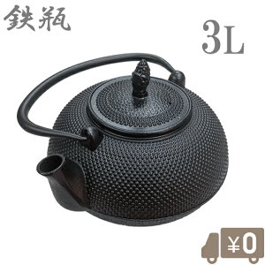 鉄石作 鉄瓶 3L やかん 急須 おしゃれ きゅうす 直火 茶器 茶道具 煎茶道具 鉄分補給