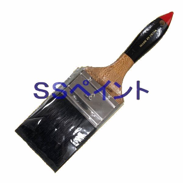 ラスター刷毛　8100N中国ラスター　平　黒　3インチ　1本