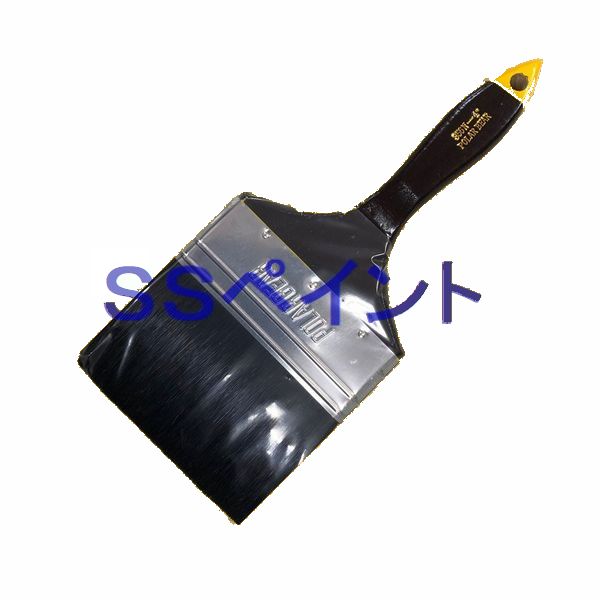 ラスター刷毛　356N中国ラスター　平　黒　4インチ　1本