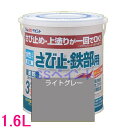 アトムハウスペイント　水性さび止め塗料　水性さび止め・鉄部用 色：ライトグレー　1.6L