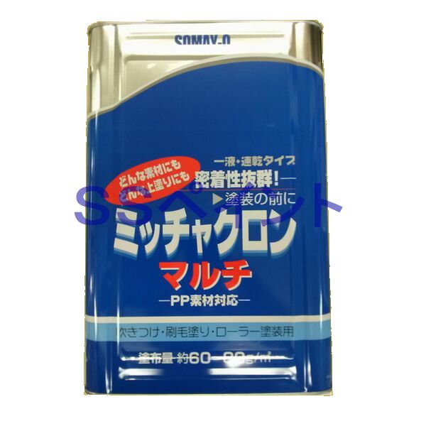 染めQテクノロジィ　 密着剤　ミッチャクロン マルチ　色：クリヤー(透明)　16L（一斗缶サイズ）