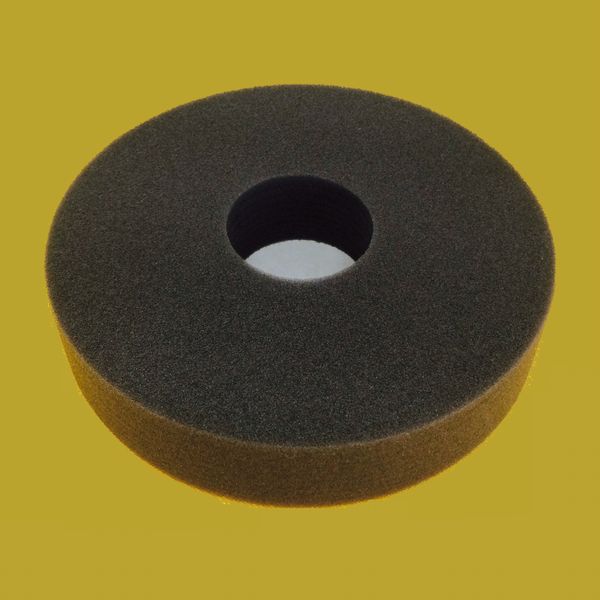 スポンジバフ（ウレタンバフ）ブラック　B-150-3　サイズ径150×45×厚30mm　1枚入/袋