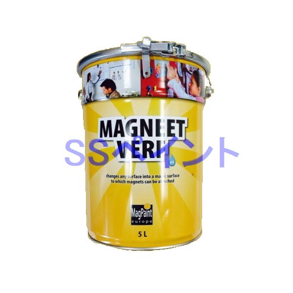 マグネットペイント　特殊塗料　マグペイント　MAGNEET　VERF　色：ダークグレー　5L(一斗缶サイズ)