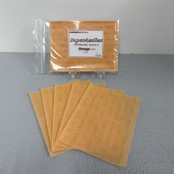 コバックス　スーパーアシレックス　オレンジ　シート（小袋）　マジック式　170ミリ×130ミリ　粒子1200番相当　5枚入/袋
