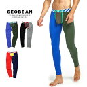 SEOBEAN セビン バイカラー ローライズスパッツ M-XL トリカラー メンズ ローライズ ロング レギンス パンツ タイツ インナー あったかインナー 保温 下着 パンツ ジム オフィス スーツ 人気 男 男性用 かっこいい スポーツ ∞